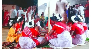 শ্রীমঙ্গলে মাহাতো কুর্মী সম্প্রদায়ের বড় ধর্মীয় উৎসব "কারাম পূজা"